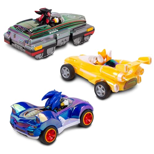 NKOK Special Edition Sonic Shadow Tails Pullback 3-Pack