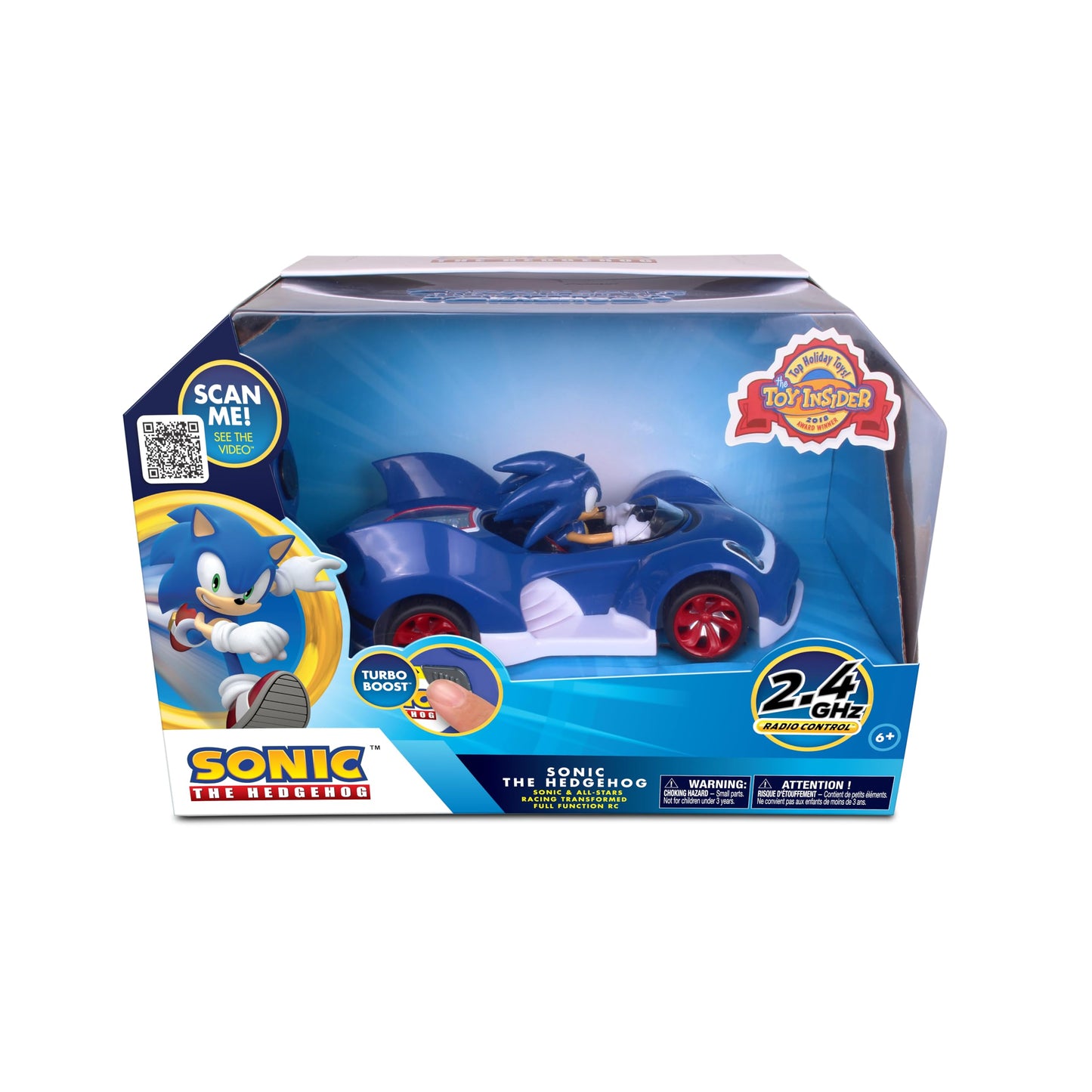 NKOK RC Sonic SSAS R2 Car with Lights – Blue | Official Sonic Remote Control Vehicle