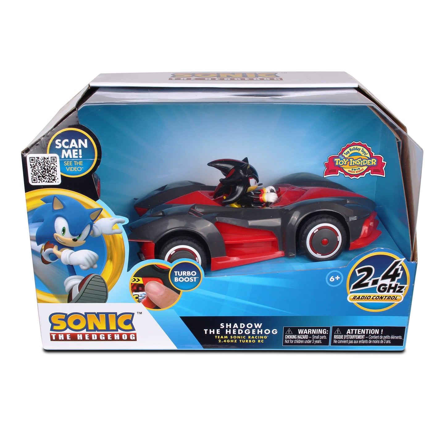 NKOK Team Sonic Racing Shadow Hedgehog RC Car – Turbo Boost, 2.4GHz, Working Lights