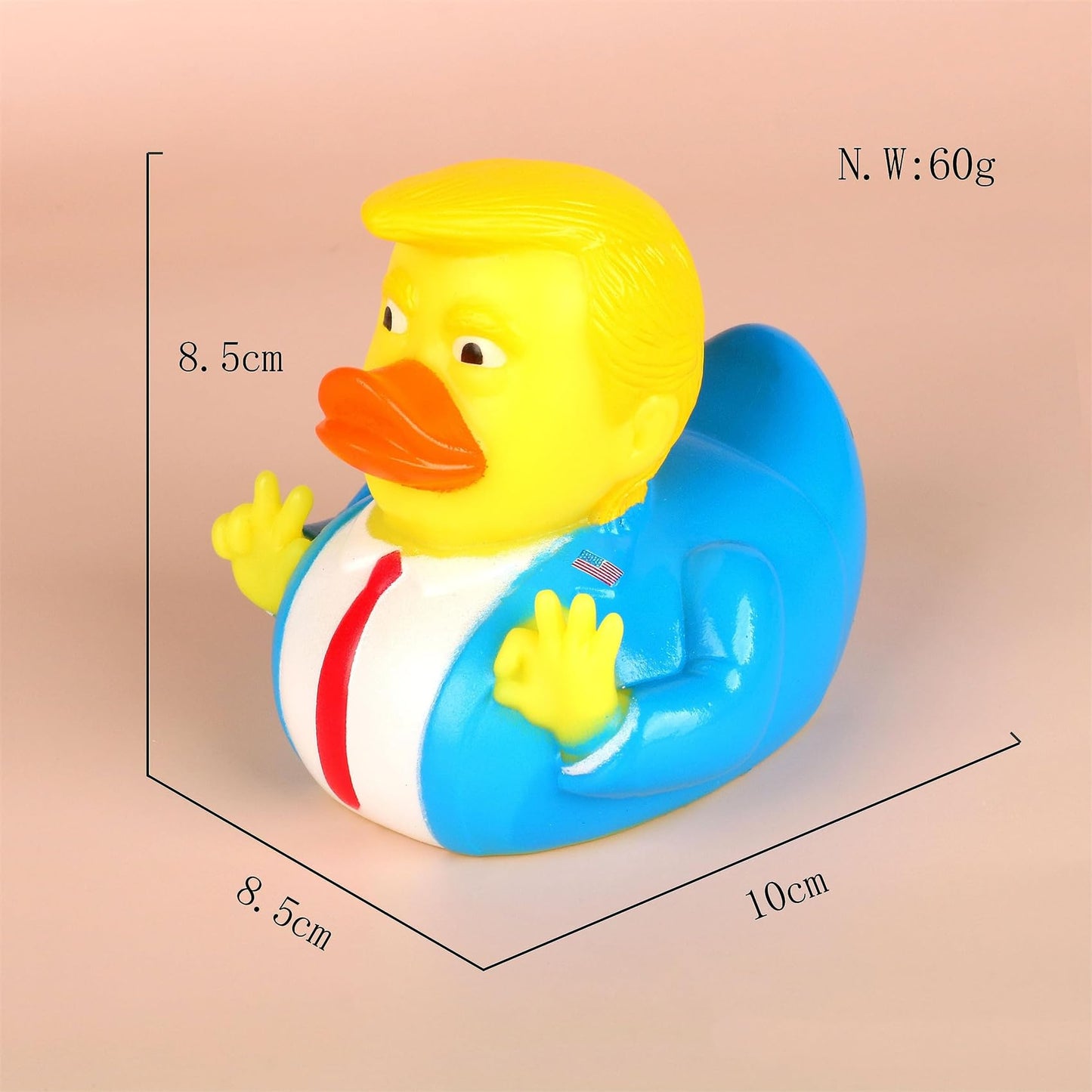 NNCEVM Trump Rubber Duck Bath Toy – Funny Kids Gift & Car Decoration