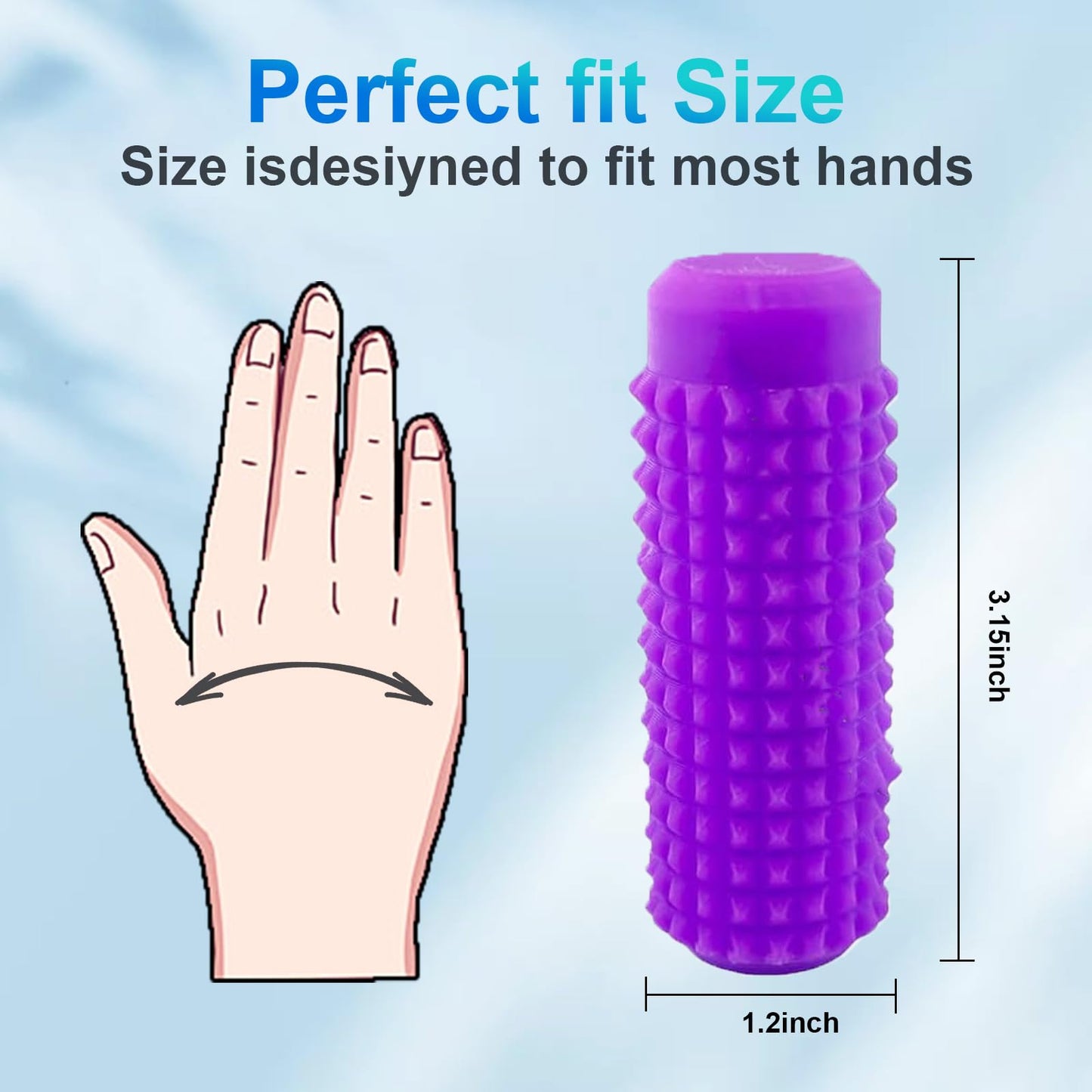Noafuxy 8PC Little Ouchies Fidget Toys – Quiet Stress Relief, Pocket Sensory Toys, Spiky Keychain Set (Style-2)