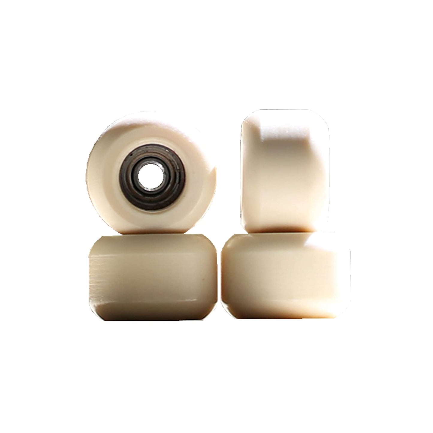NOAHWOOD PRO Fingerboard Wheels Beige II – Handmade, No Logo, Silent & Durable