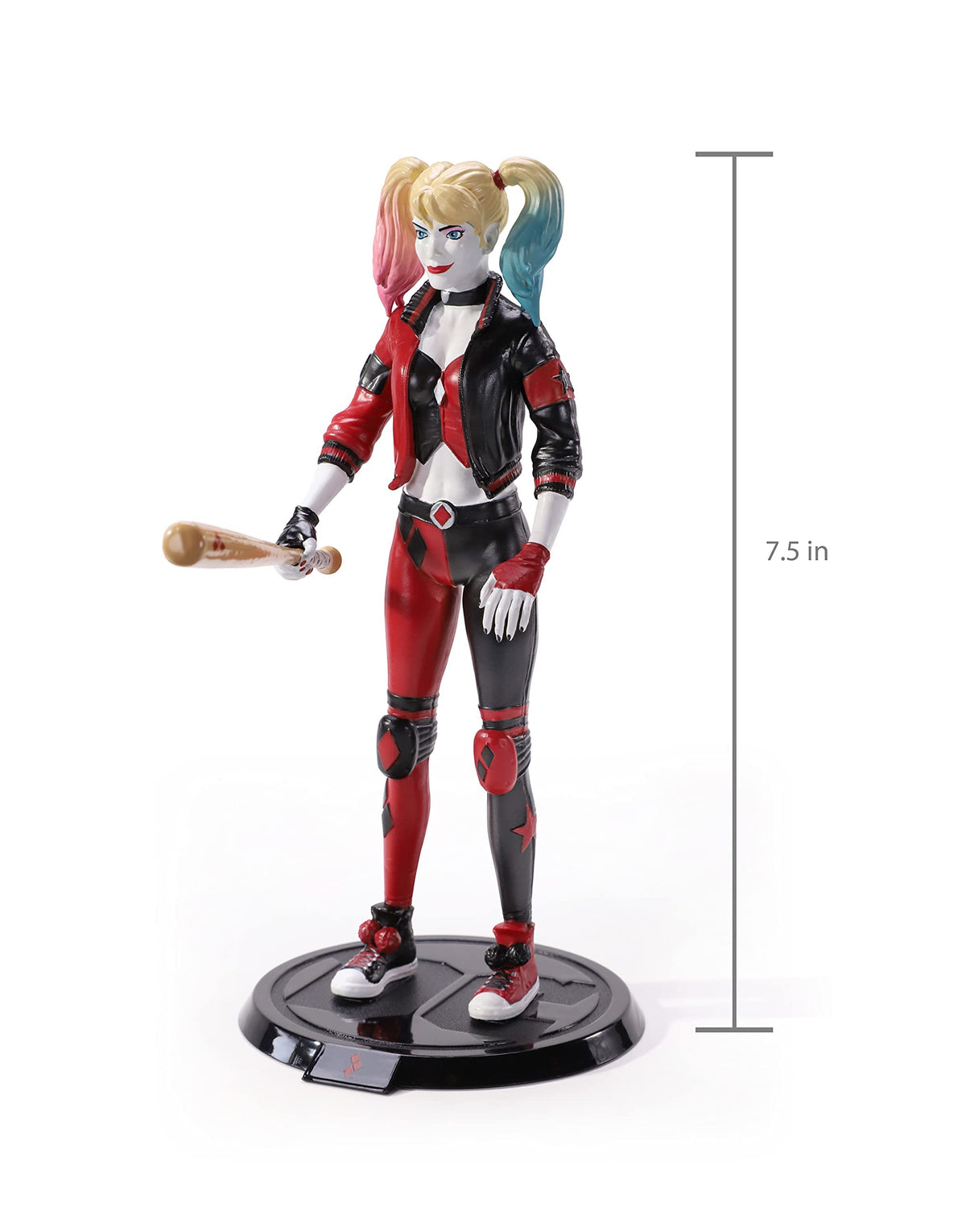 BendyFigs Harley Quinn – The Noble Collection DC Figure | Poseable Collectible
