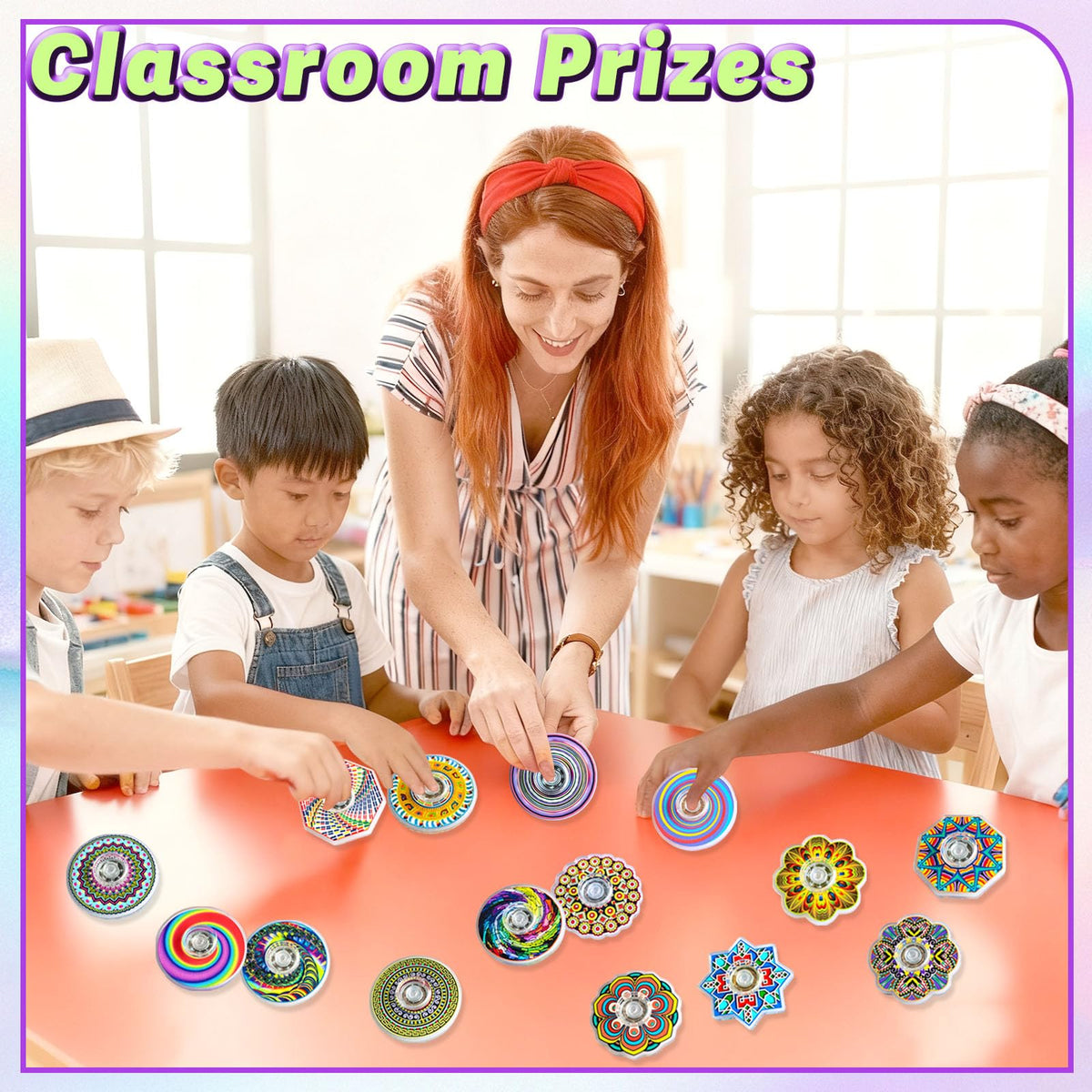 Nobleboy 30 Pcs Fidget Spinners – Mini Sensory Toys & Classroom Prizes