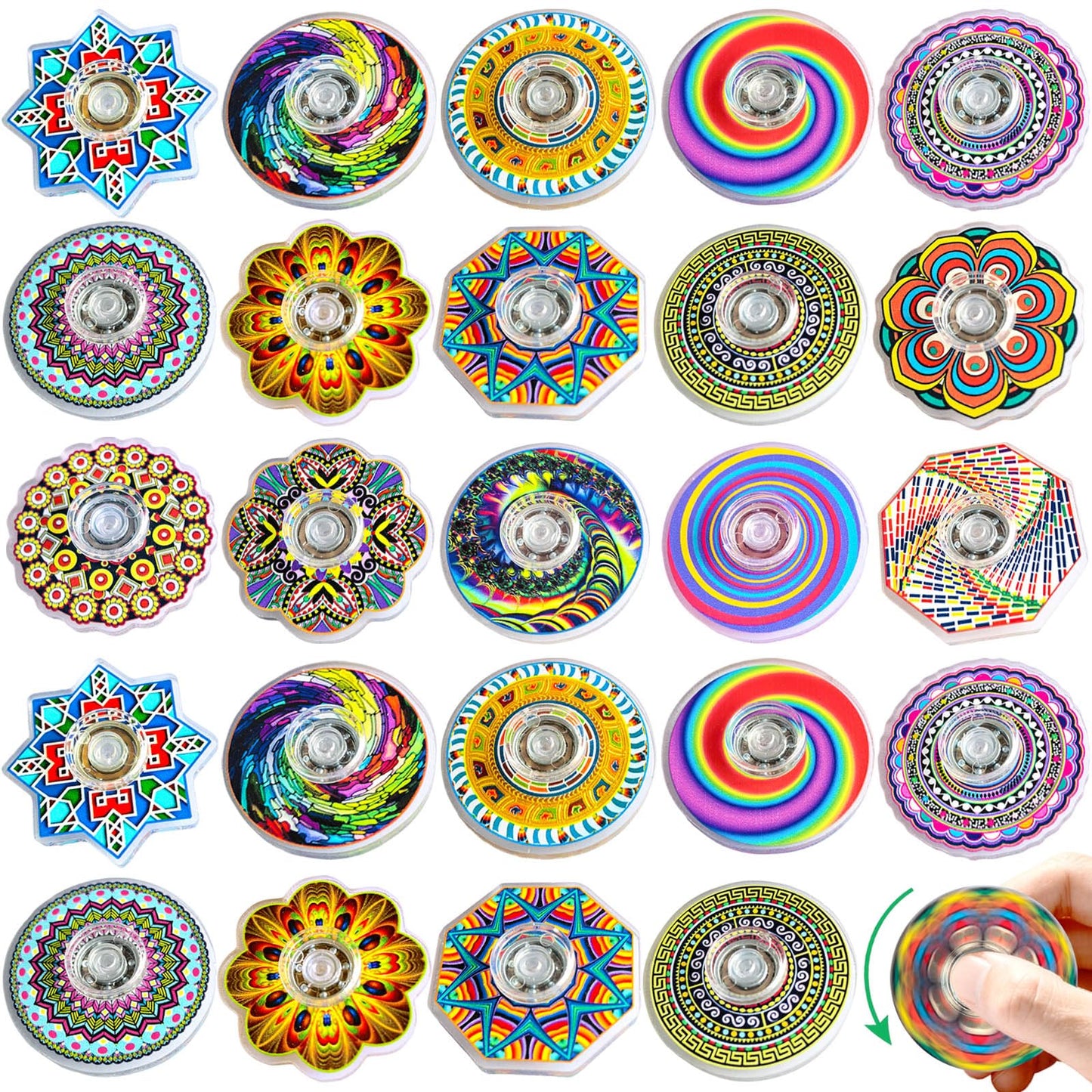 Nobleboy 30 Pcs Fidget Spinners – Mini Sensory Toys & Classroom Prizes