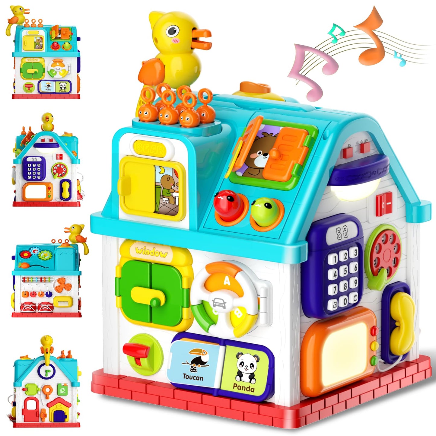 Noltola 20-in-1 Musical Learning House – Montessori Toddler Toys for Ages 0-3