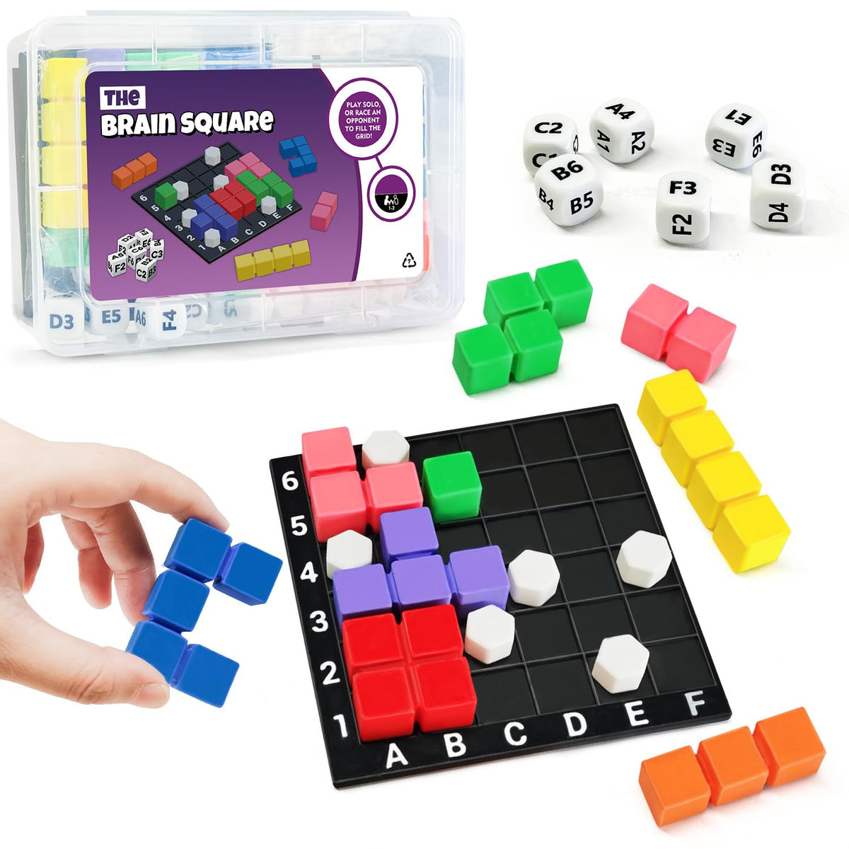 NONSOMPLE STEM Puzzle Game The Brain Square – 160,000+ Solutions | Solo Brain Teaser