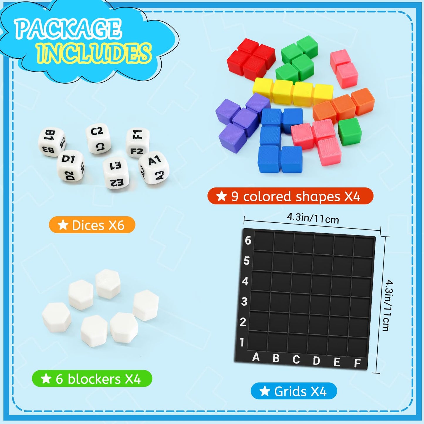 NONSOMPLE STEM Puzzle Game The Brain Square – 160,000+ Solutions for 4 Players