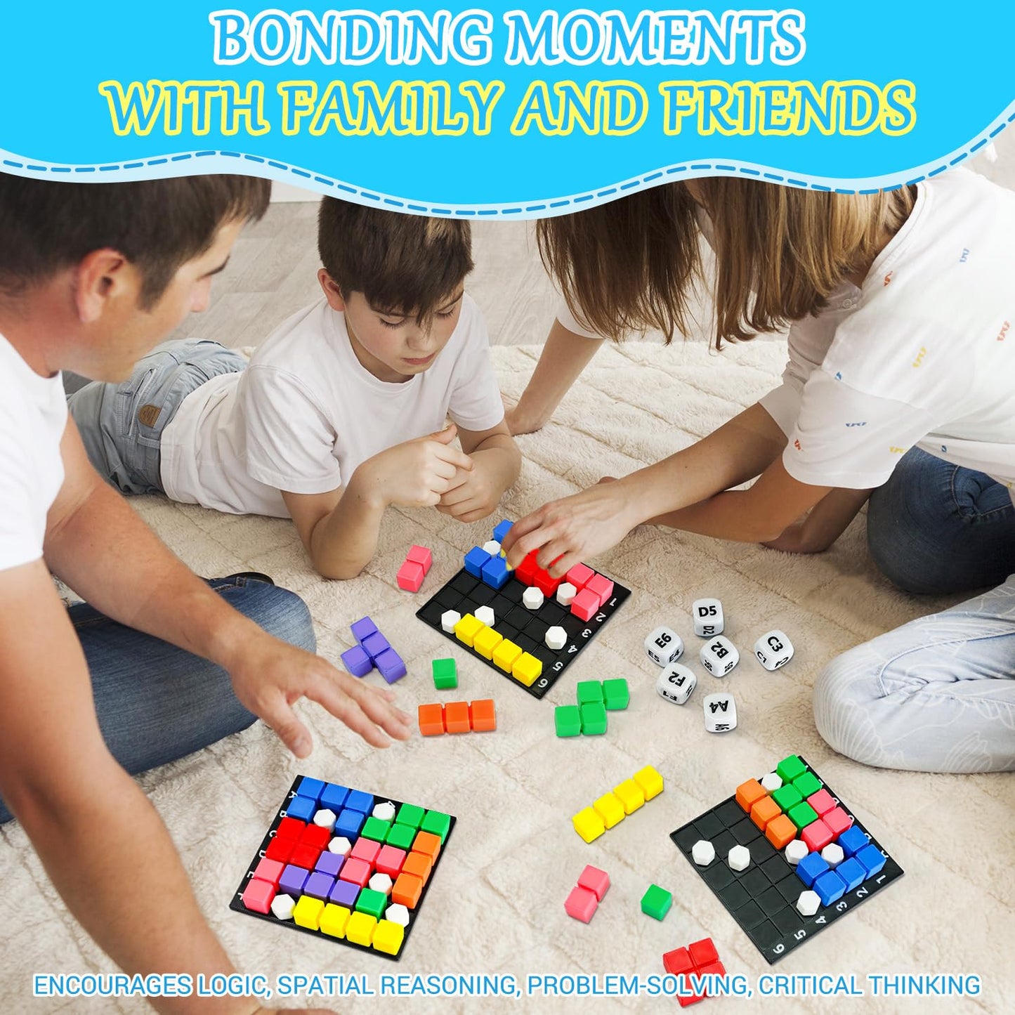 NONSOMPLE STEM Puzzle Game The Brain Square – 160,000+ Solutions for 4 Players