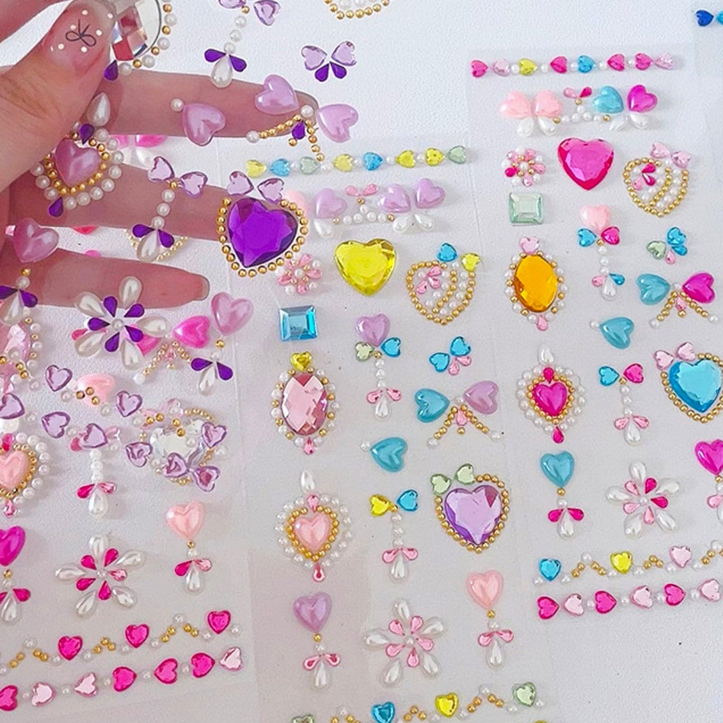 NOOEPC Gem Stickers for Kids – Self-Adhesive Face Gems & Rhinestones for Crafts & DIY Decoration