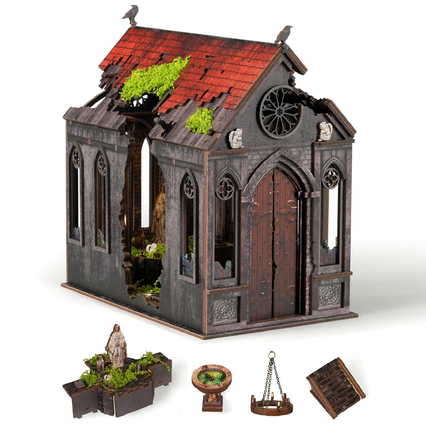 NookMaster Book Nook Kit – 3D Puzzle with LED Lights for Adults & Teens