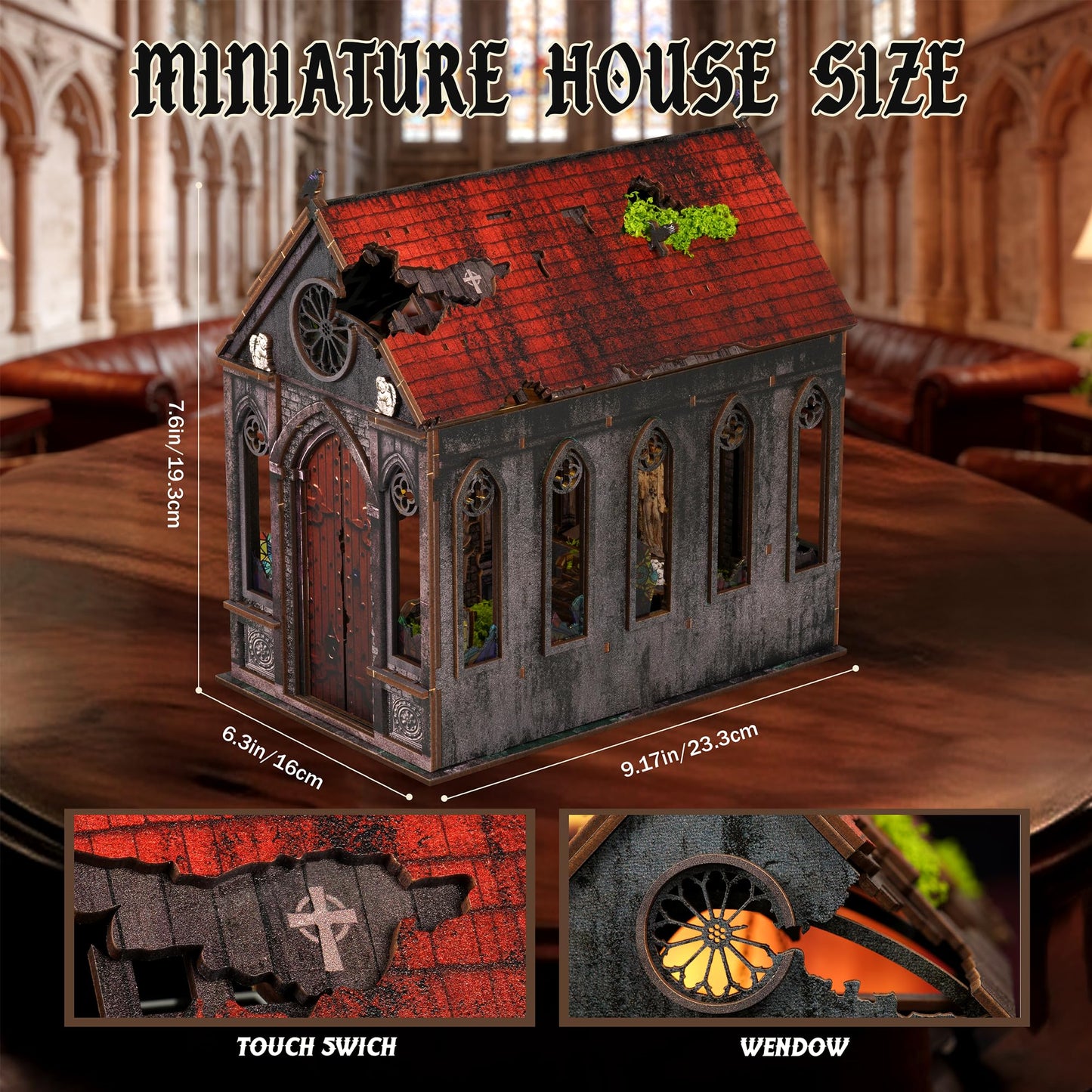 NookMaster Book Nook Kit – 3D Puzzle with LED Lights for Adults & Teens