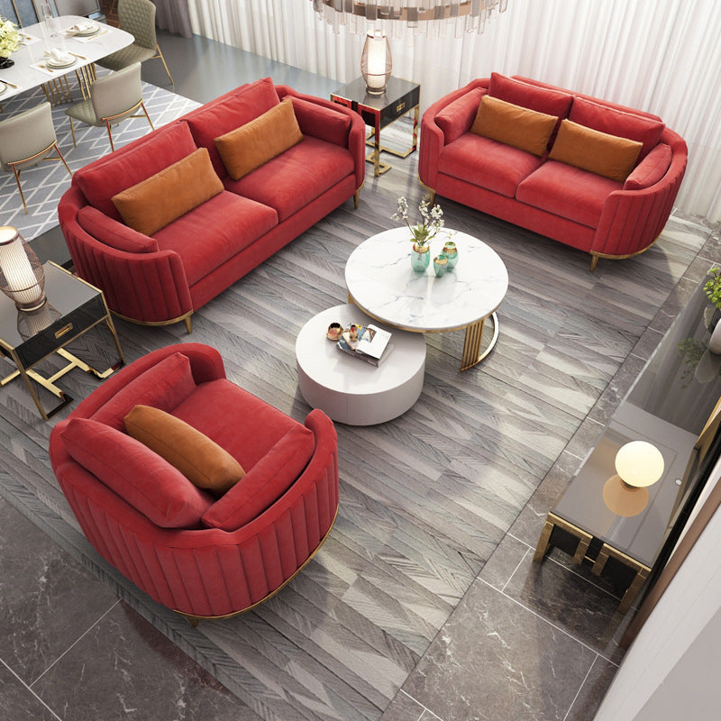 Nordic Inspired Luxury Fabric Sofa, Living Room Furniture