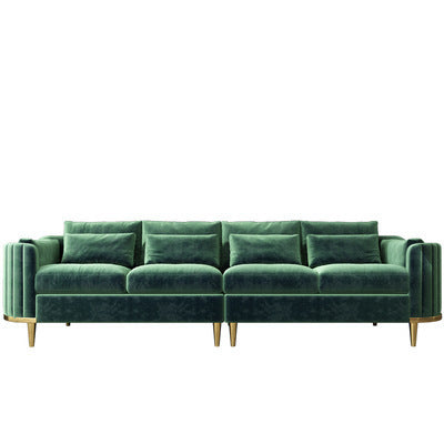 Nordic Inspired Luxury Fabric Sofa, Living Room Furniture