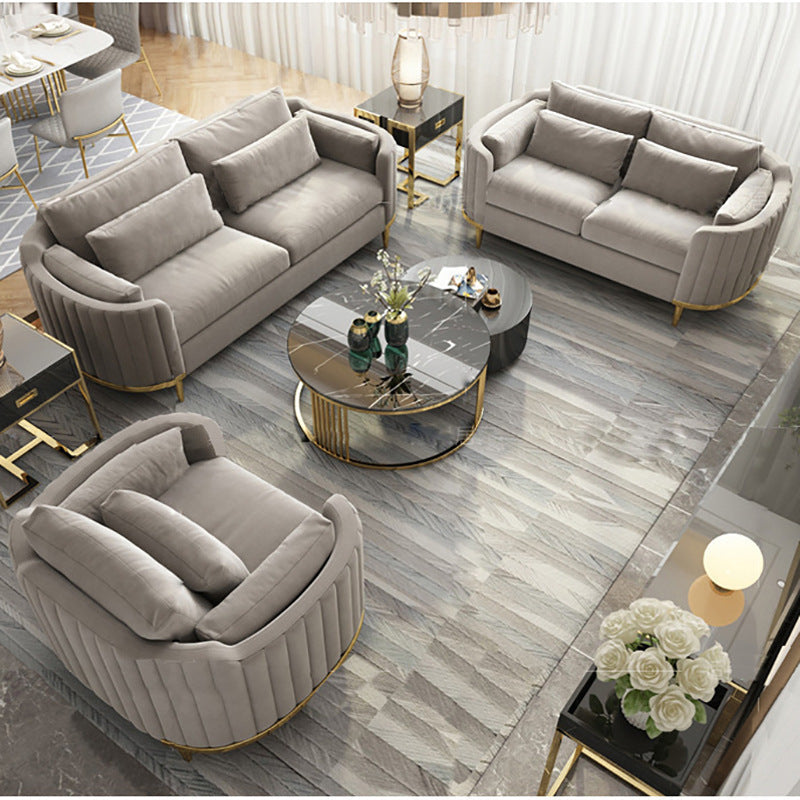 Nordic Inspired Luxury Fabric Sofa, Living Room Furniture
