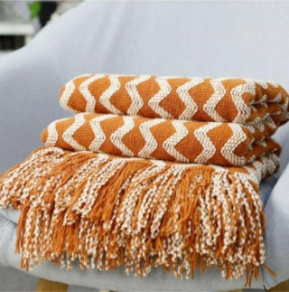 Nordic Knitted Decorative Blanket, Luxury Sofa Blanket