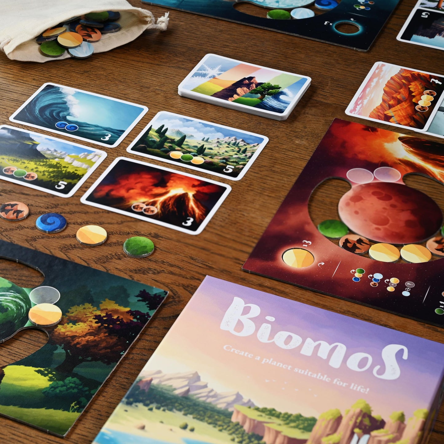 Biomos Board Game by North Star Games — Easy Strategy for 1-4 Players | 20 Min Playtime | Ages 8+