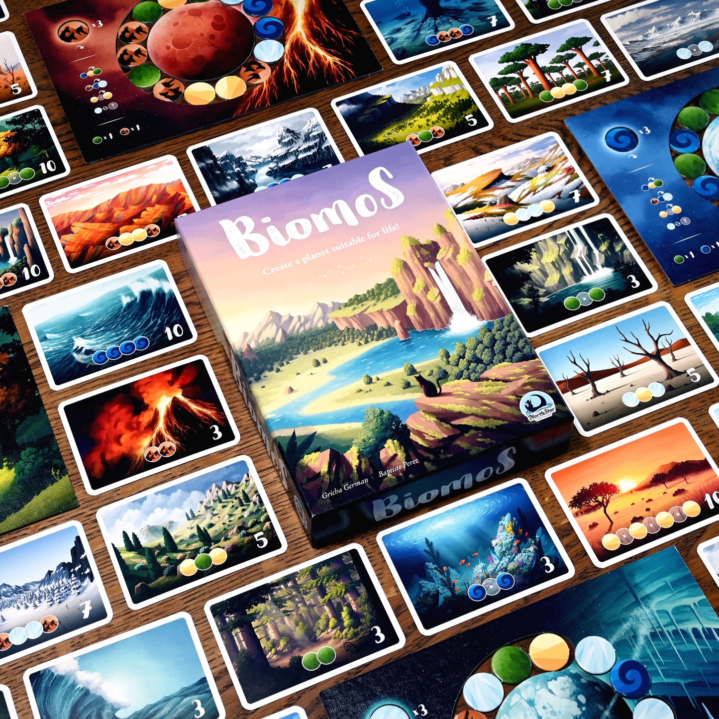 Biomos Board Game by North Star Games — Easy Strategy for 1-4 Players | 20 Min Playtime | Ages 8+