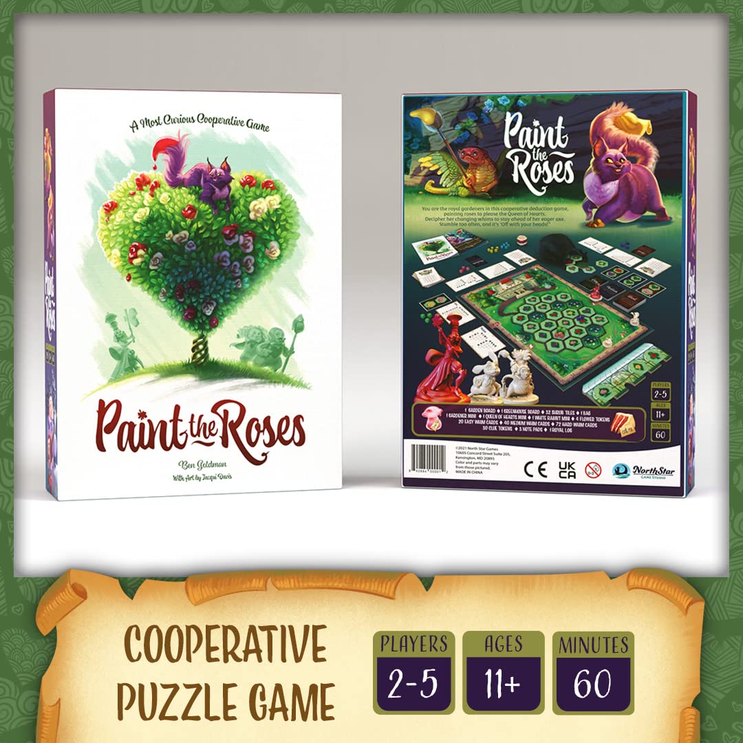 Paint the Roses — Cooperative Puzzle Board Game by North Star Games (2–5 players, 60 min)