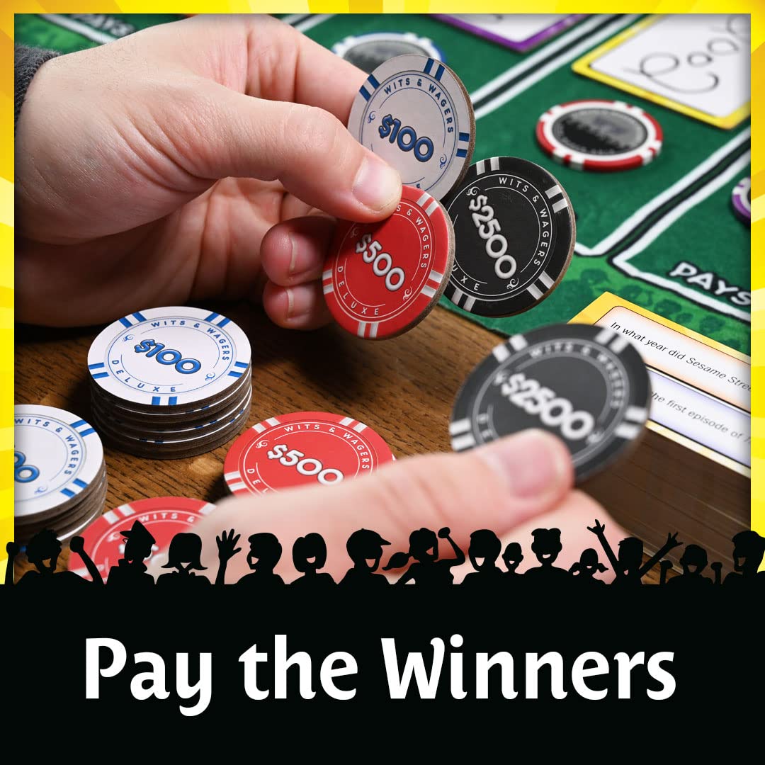 Wits & Wagers Deluxe Board Game by North Star Games – Award-Winning Trivia Party Game for 4+ Players