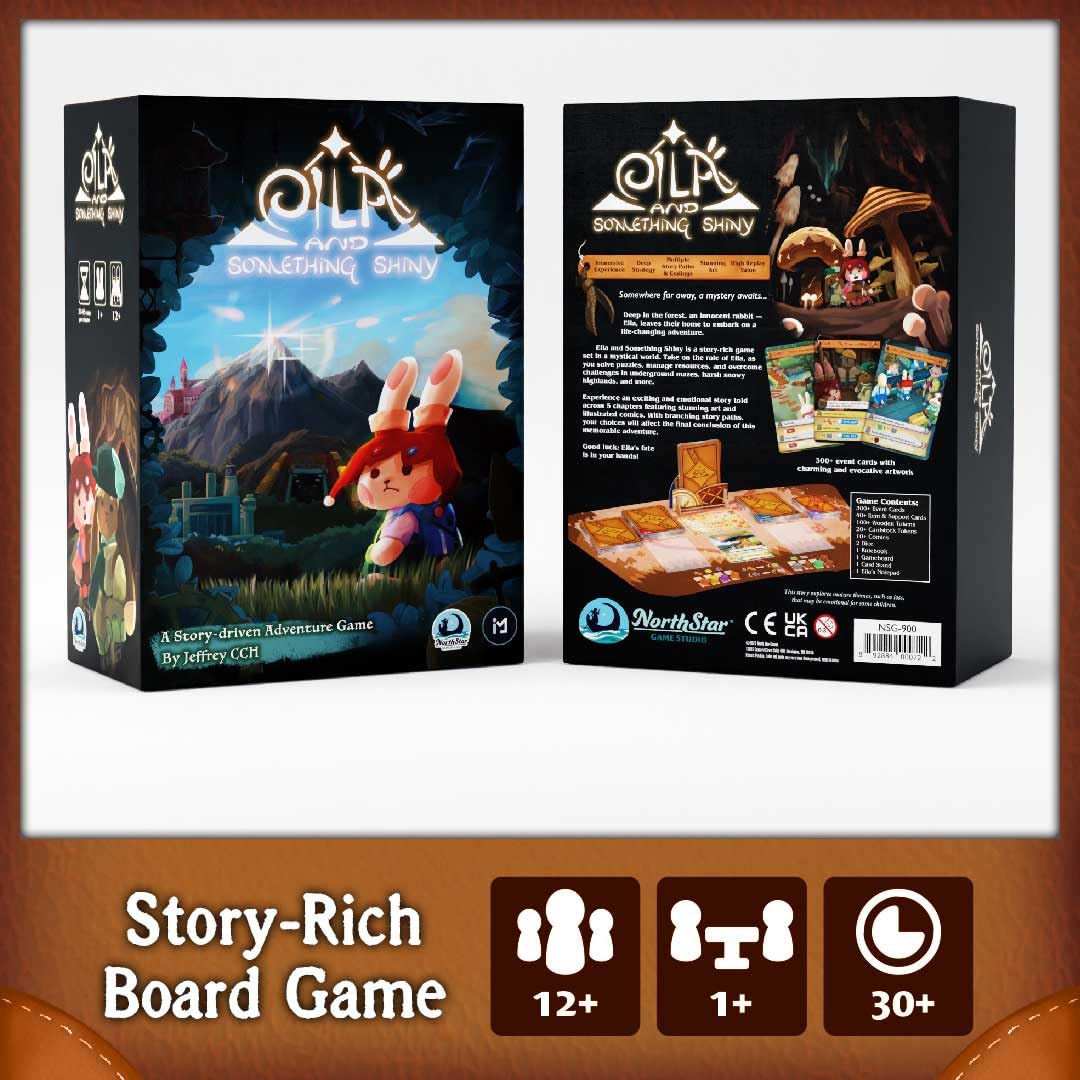 North Star Games: Eila and Something Shiny Board Game – Cooperative Adventure for 1+ Players