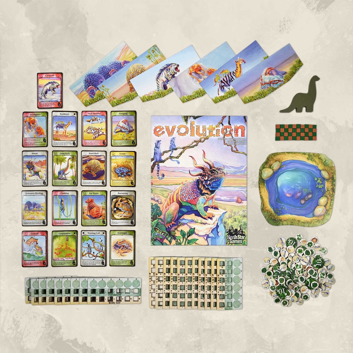 North Star Games - Northstar Game Studio Evolution Board Game | Create Species & Strategy for 2-6 Players (Ages 12+)
