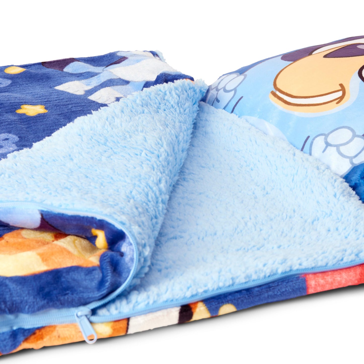 Northwest Bluey B for Balloon Silk Touch Sherpa Slumber Bag with Pillow | 27x56