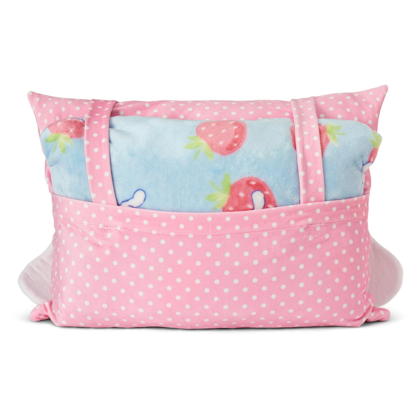 Northwest Cinnamoroll Strawberry Delight Silk Touch Throw Blanket with Pocket Pillow – 50x60 Throw & 14x20 Pillow