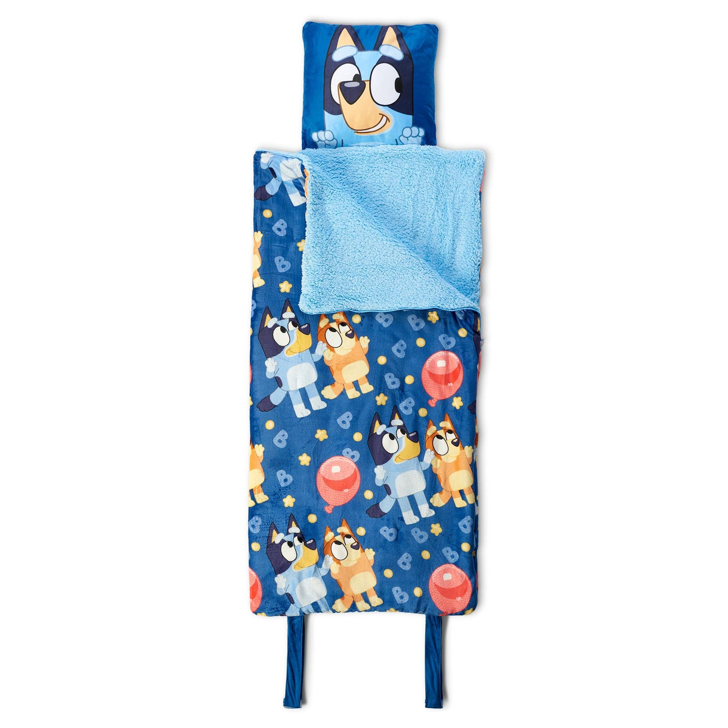Northwest Bluey B for Balloon Silk Touch Sherpa Slumber Bag with Pillow | 27x56