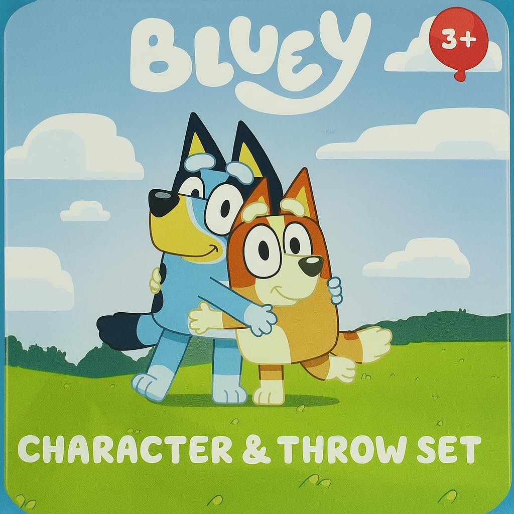 The Northwest Group Bluey Hugger & 40x50 Fleece Throw Blanket + Body Pillow Set