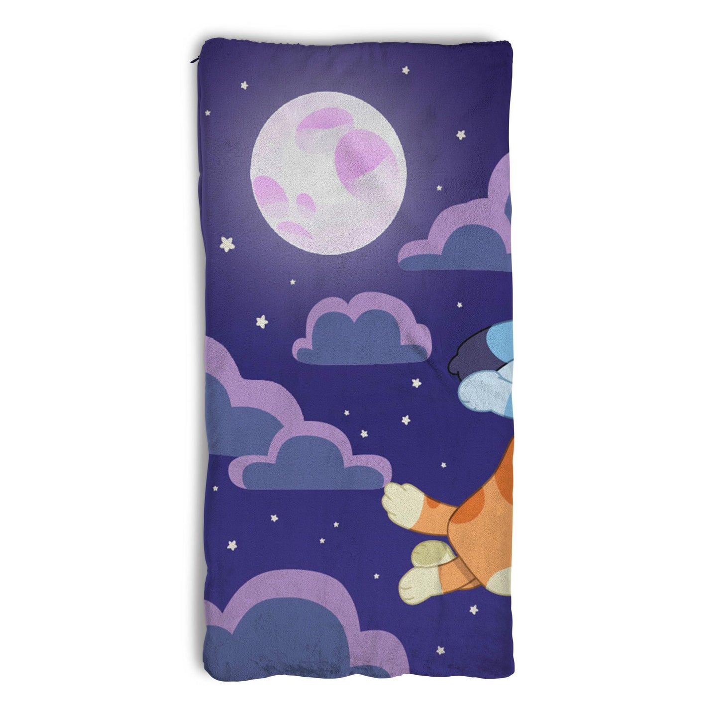 Northwest Bluey Silk Touch Sherpa Slumber Bag – Cozy Sleepovers for Kids (27 x 56 in)