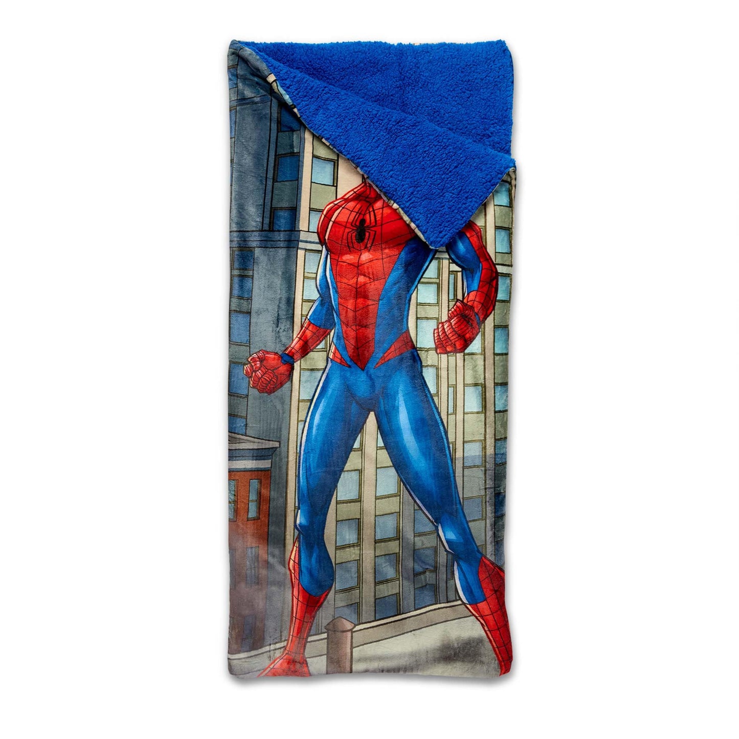 Northwest Spider-Man Cloud Sherpa Slumber Bag 27x56 – Cozy, Officially Licensed