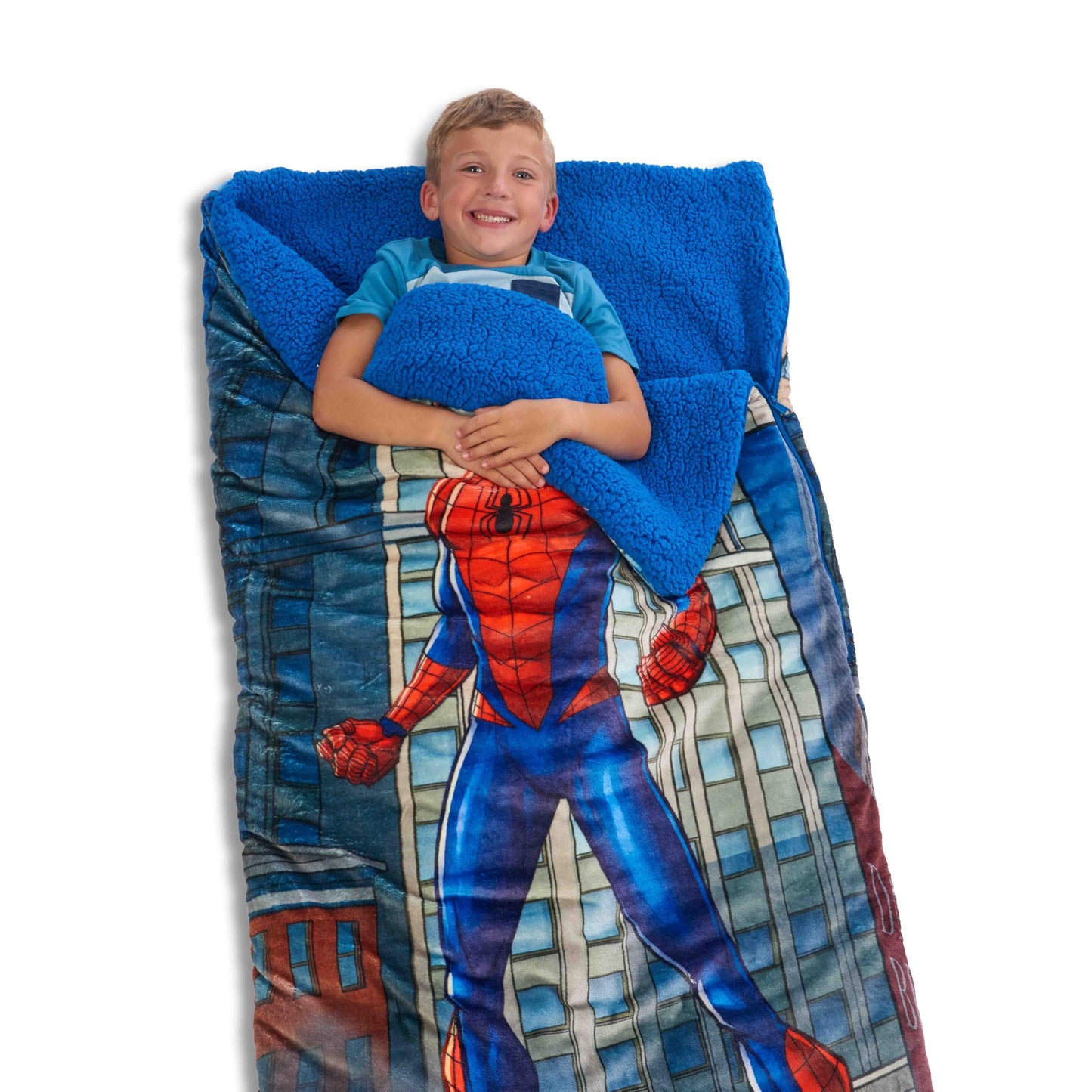 Northwest Spider-Man Cloud Sherpa Slumber Bag 27x56 – Cozy, Officially Licensed