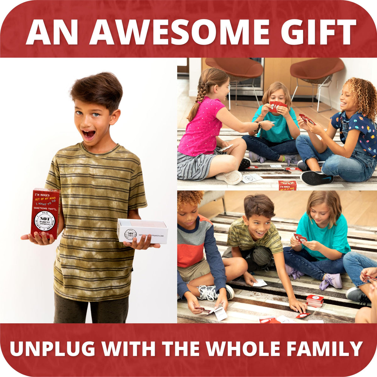 Not Parent Approved - Hilarious Family Card Game for All Ages | Quick Setup, Screen-Free Fun