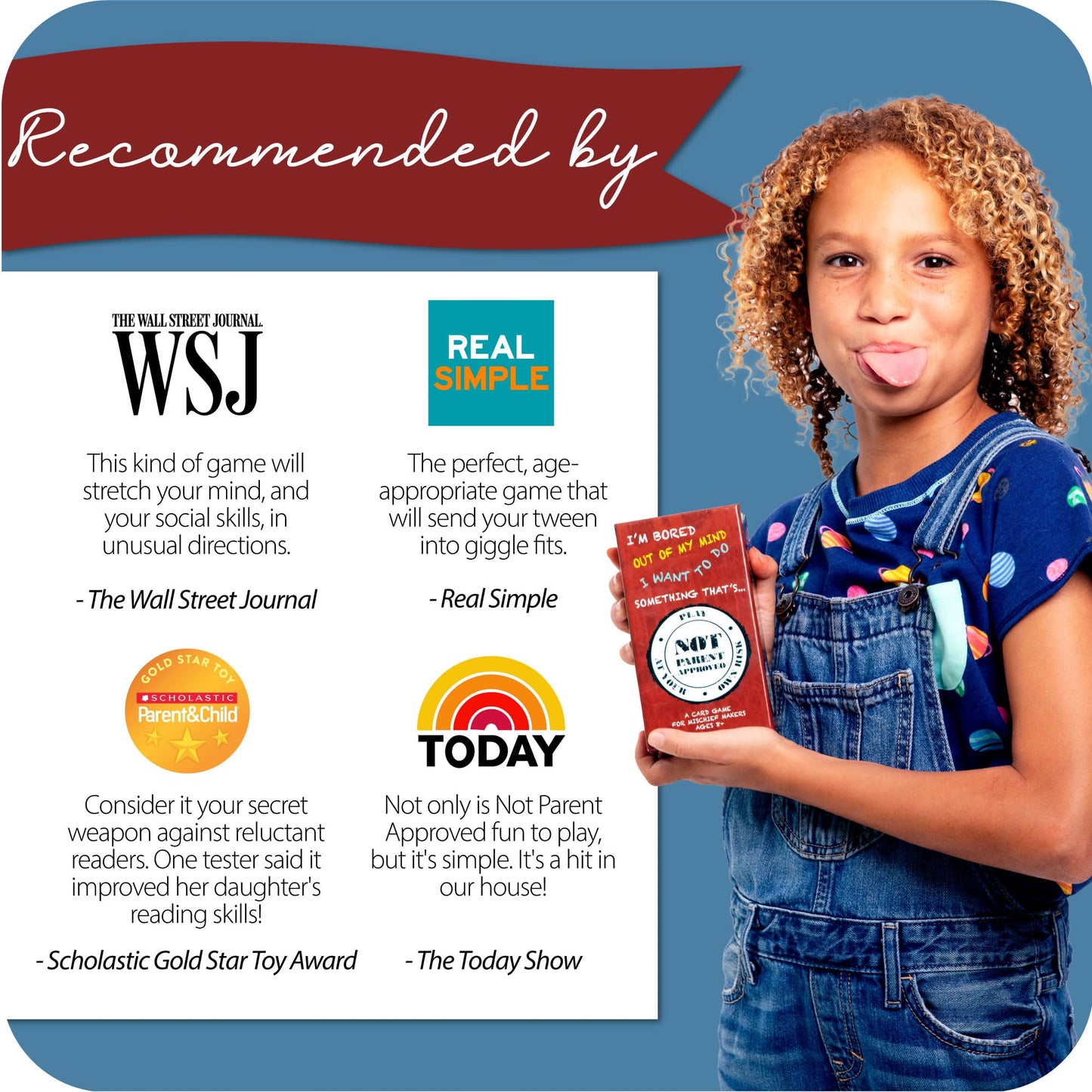 Not Parent Approved - Hilarious Family Card Game for All Ages | Quick Setup, Screen-Free Fun