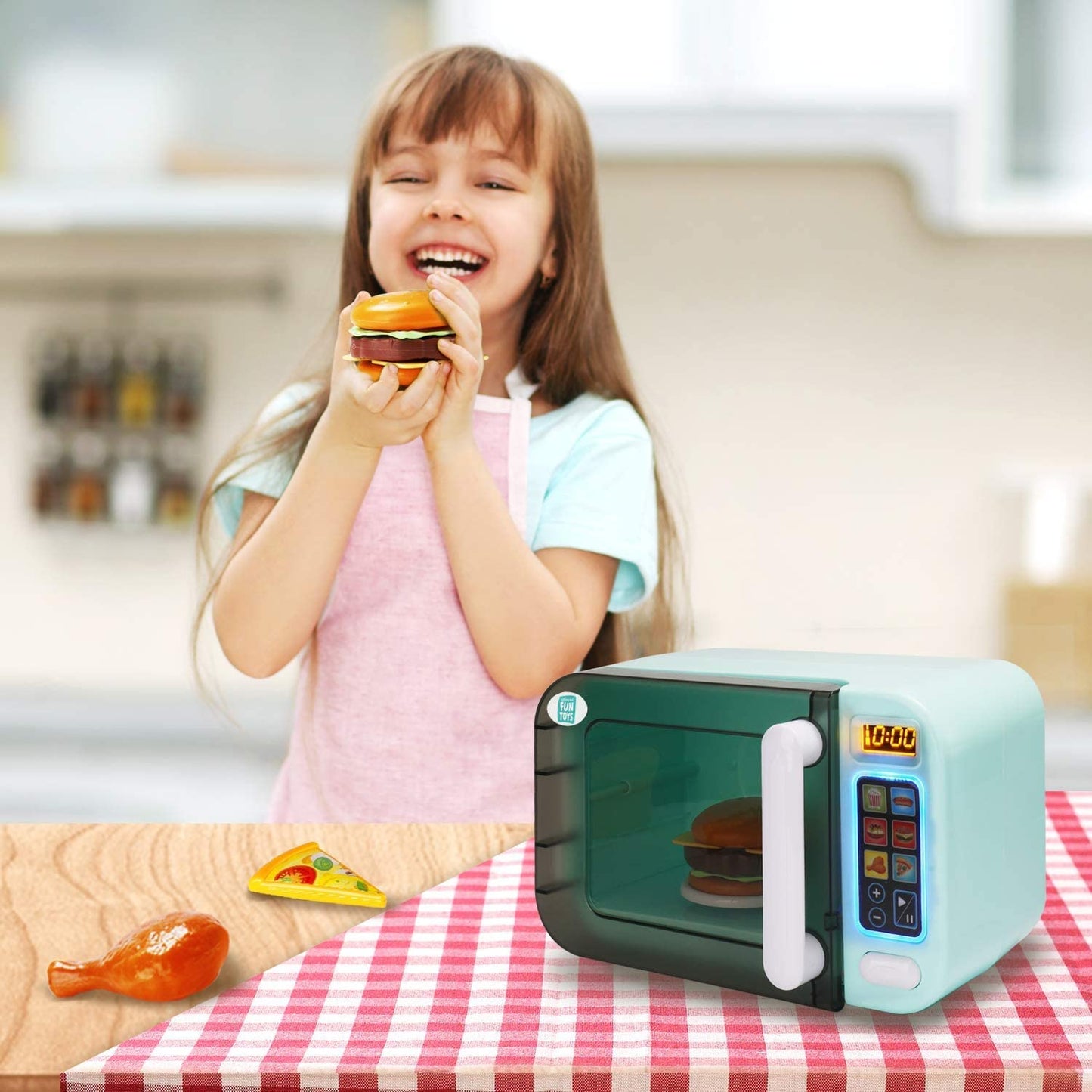 Nothing But Fun Toys My First Microwave Lights & Sounds Playset – 3+ Pretend Kitchen Toy