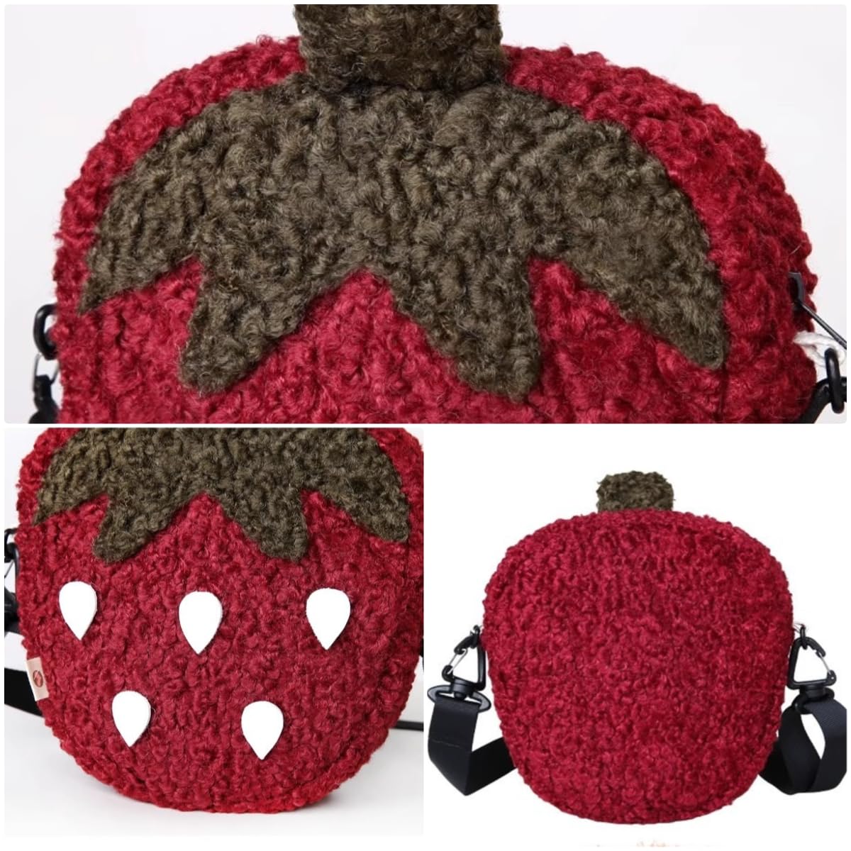 Noy Lacha Plush Strawberry Crossbody Purse – Cute Gift for Girls & Teens