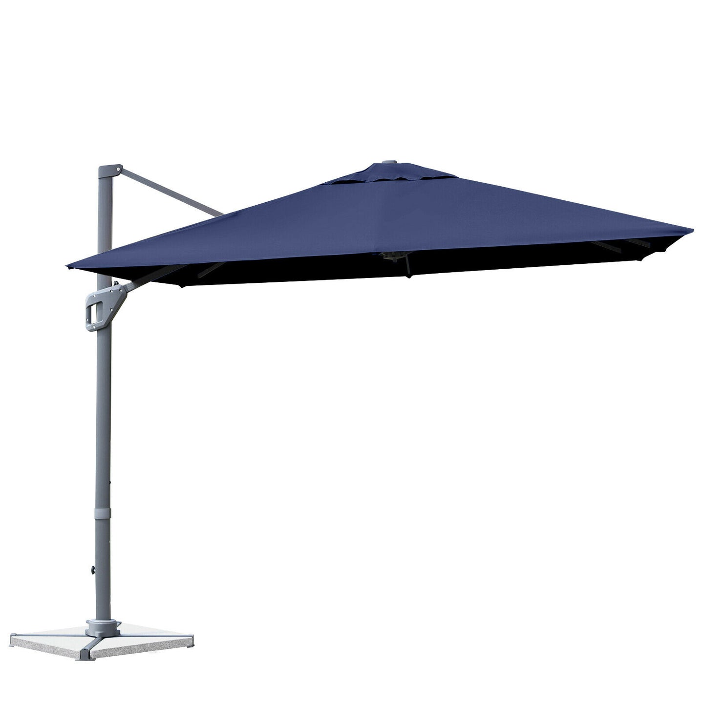 3m Patio Cantilever Umbrella with 4-Level Tilting Adjustment and Crank Handle-Beige