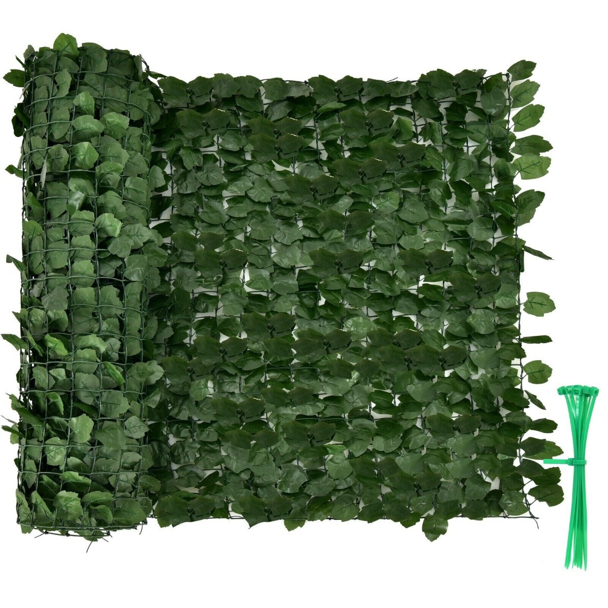 3 x 1M Artificial Hedge Ivy Leaf with Leaves for Garden-Size 2