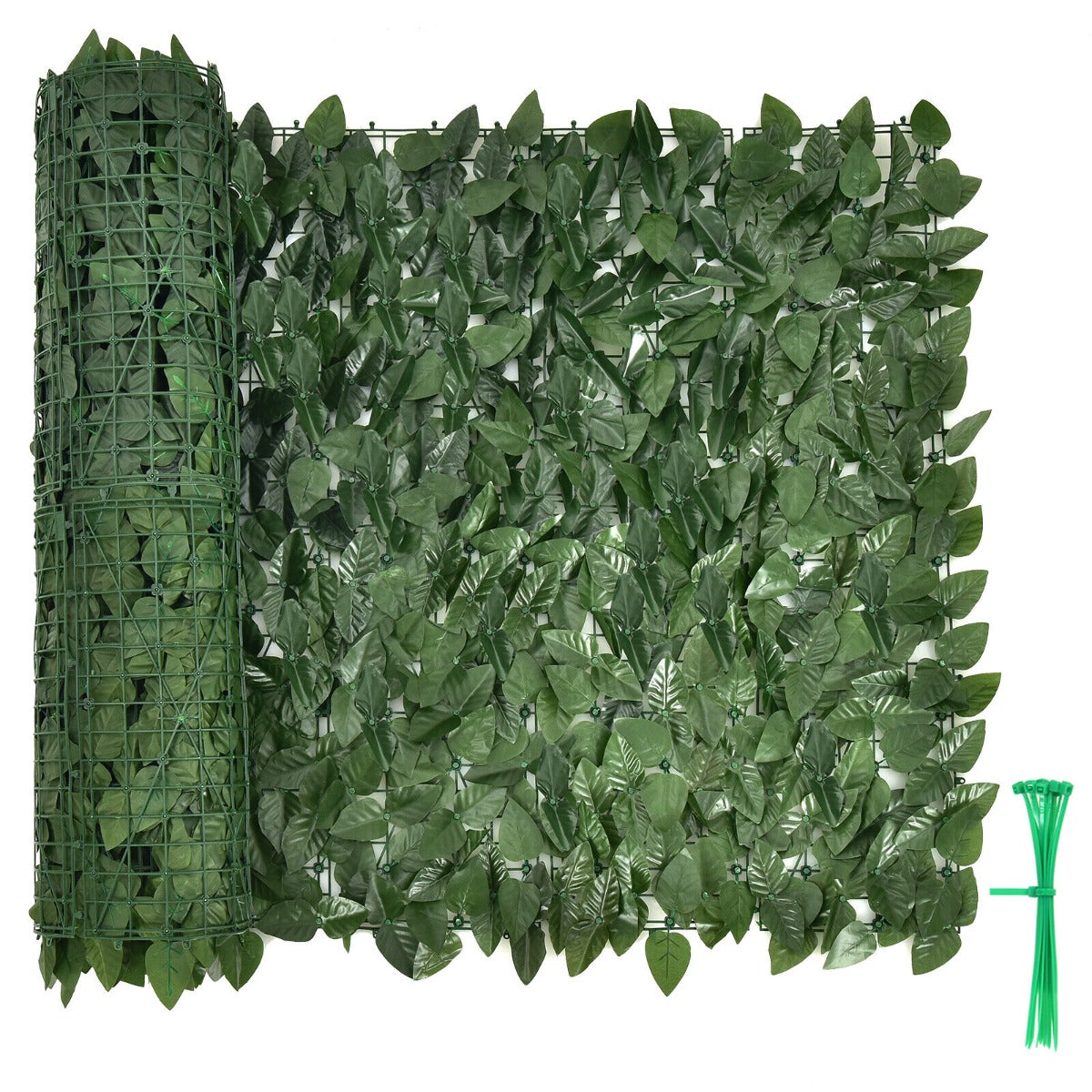 3 x 1M Artificial Hedge Ivy Leaf with Leaves for Garden-Size 2