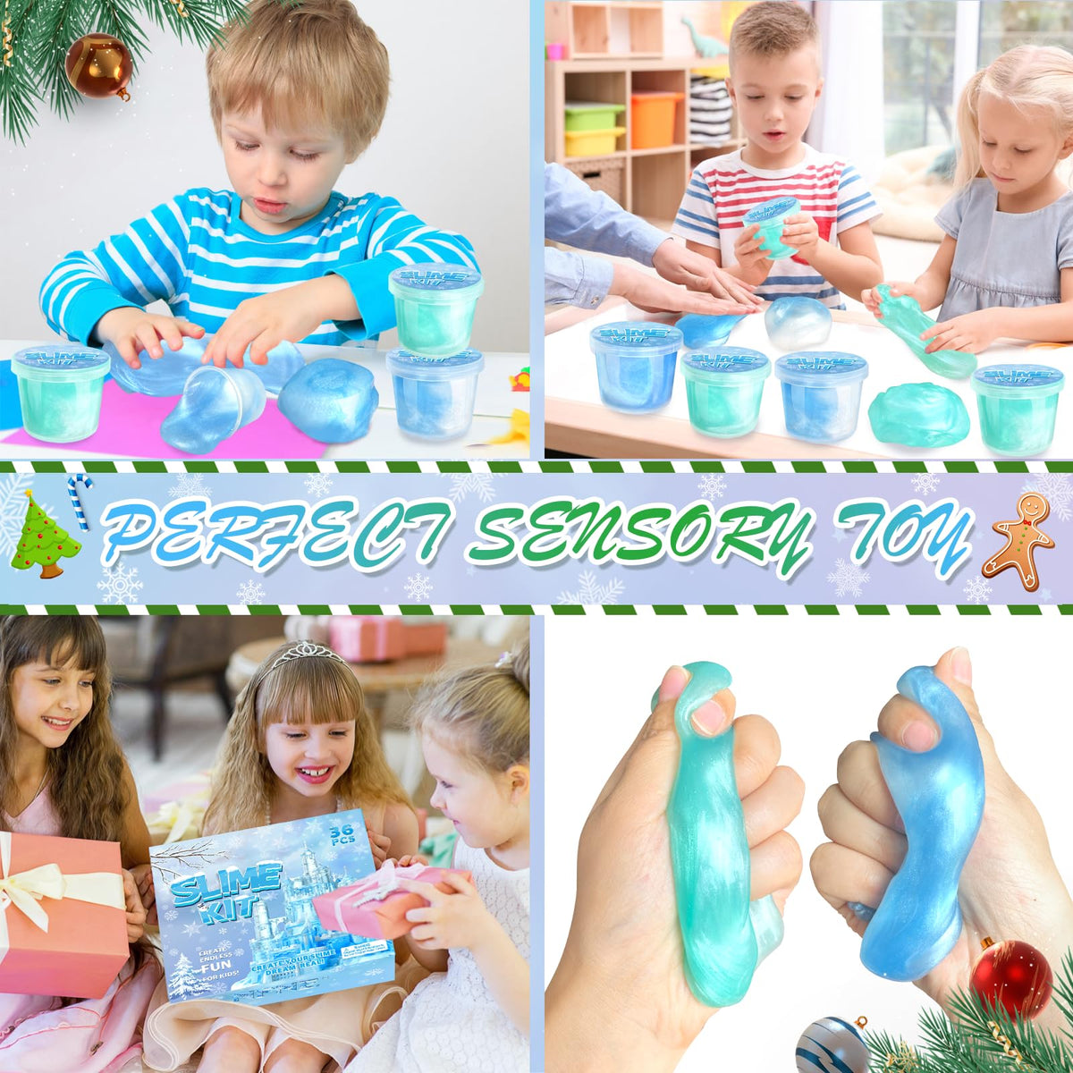 NPNE 36-Pack Frozen Ice Slime Set – Non-Stick, Stretchy Putty for Kids | Party Favors & Classroom Rewards