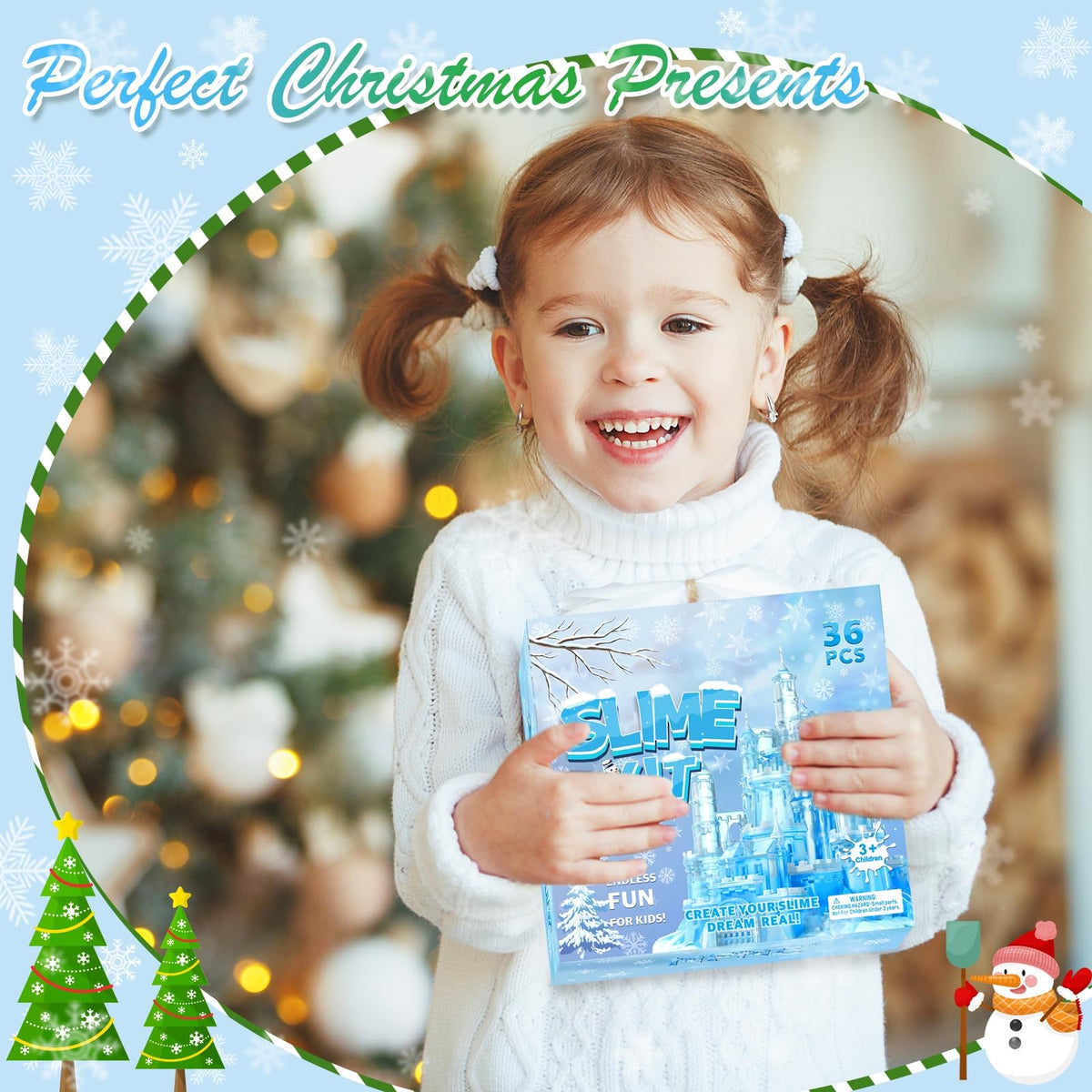 NPNE 36-Pack Frozen Ice Slime Set – Non-Stick, Stretchy Putty for Kids | Party Favors & Classroom Rewards