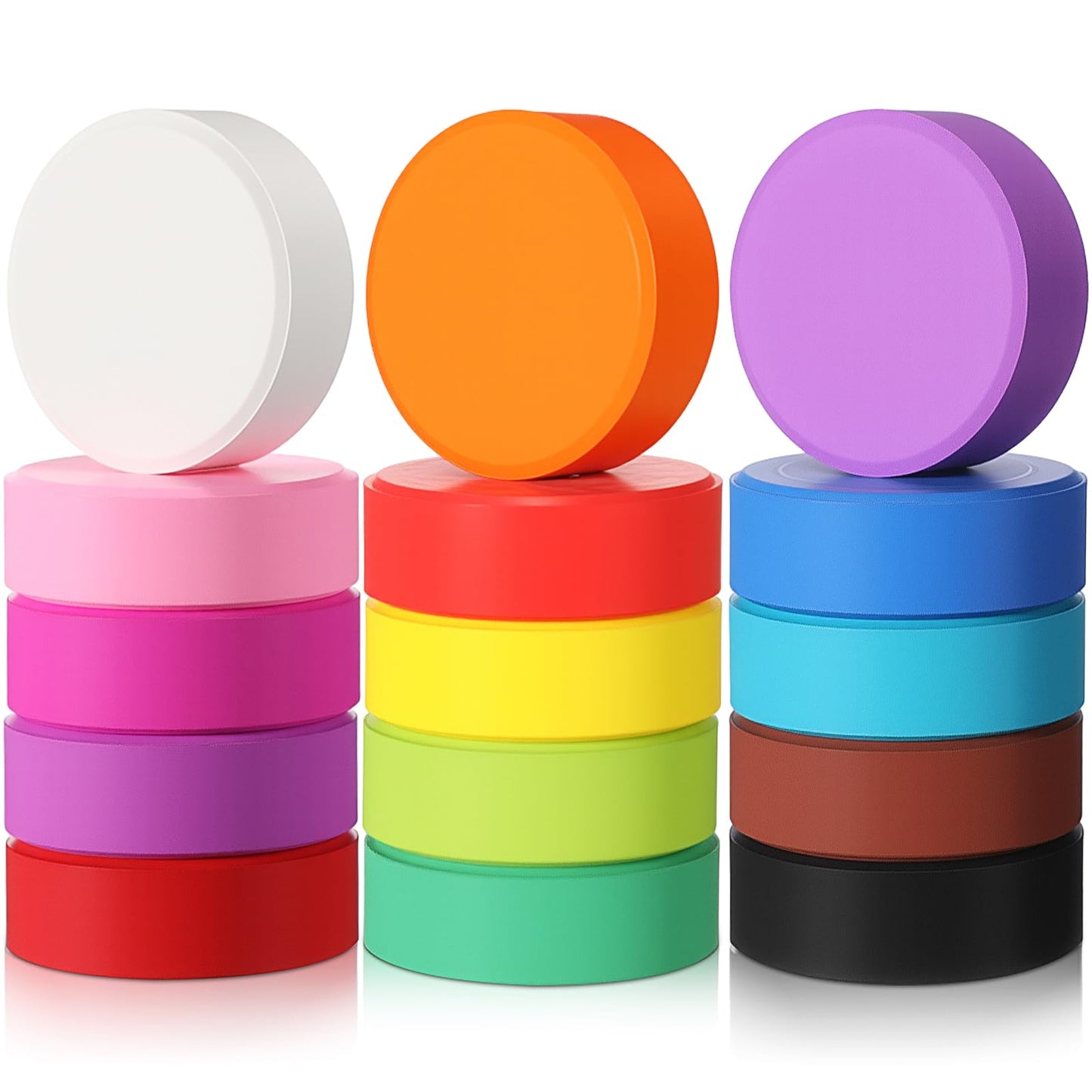 Nuanchu 15 Pcs Tempera Paint Cakes - 15 Colors for Painting & Crafts