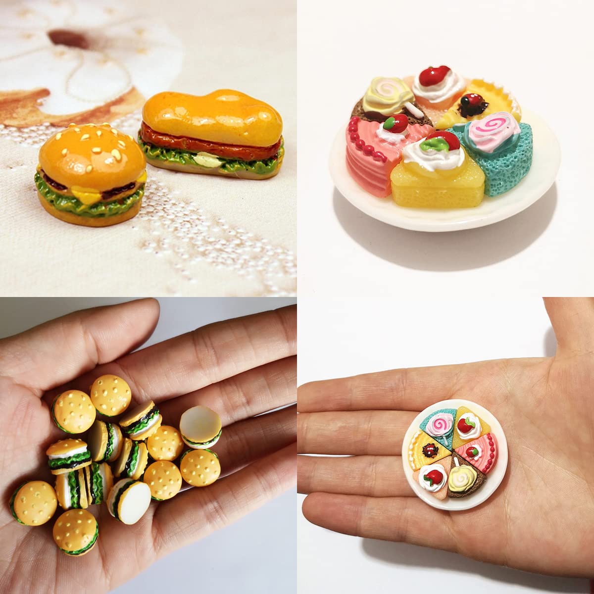 Nuanmu Miniature Food & Drink Bottles – 20 Random Pieces for Dollhouse, Mini Garden & Decor