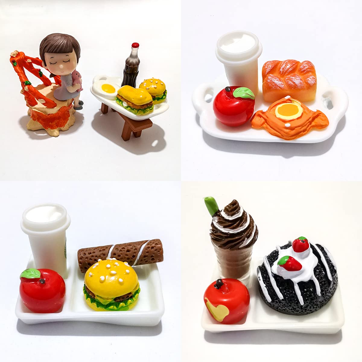 Nuanmu Miniature Food & Drink Bottles – 20 Random Pieces for Dollhouse, Mini Garden & Decor