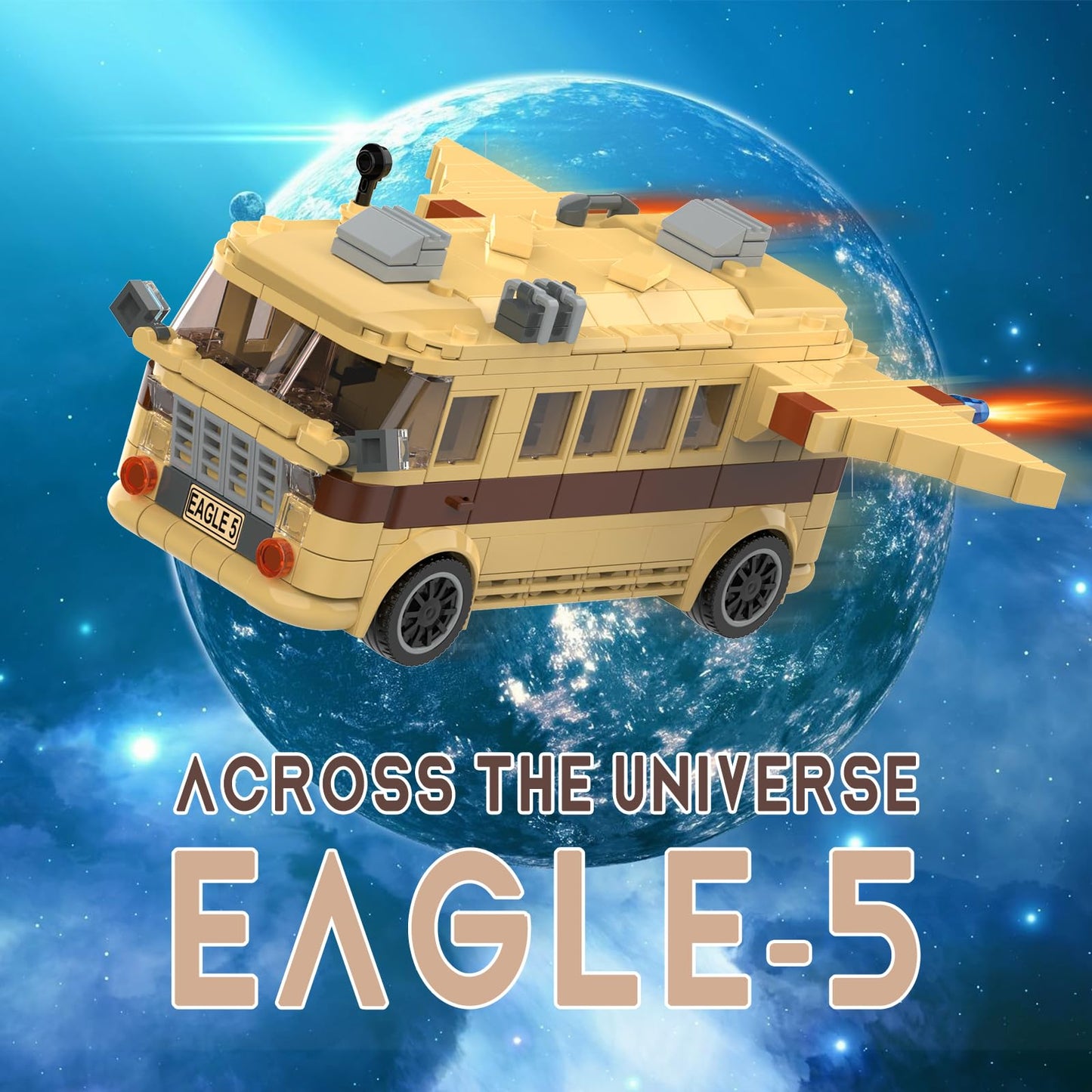 Nubee Eagle-5 Spaceballs Building Set – 437 Pcs Spaceballs Movie Kit for Ages 8-14
