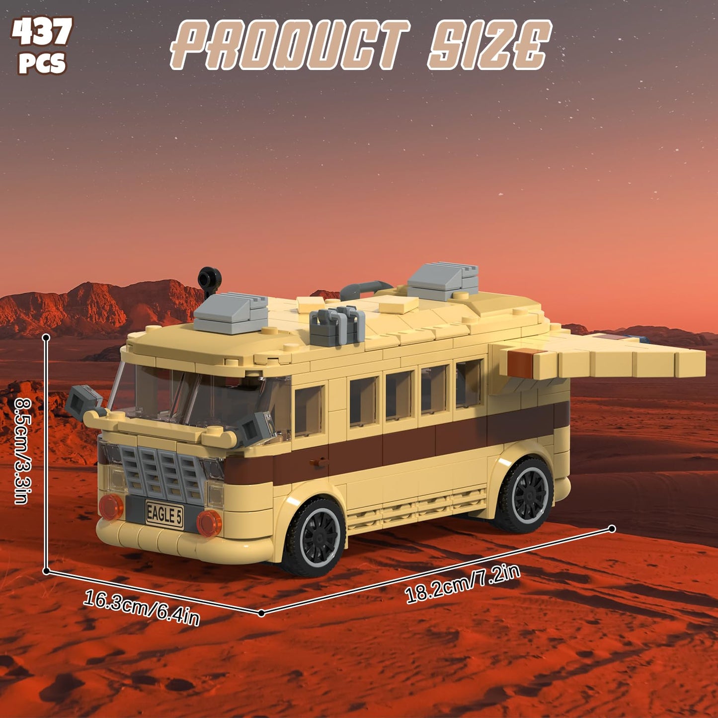 Nubee Eagle-5 Spaceballs Building Set – 437 Pcs Spaceballs Movie Kit for Ages 8-14