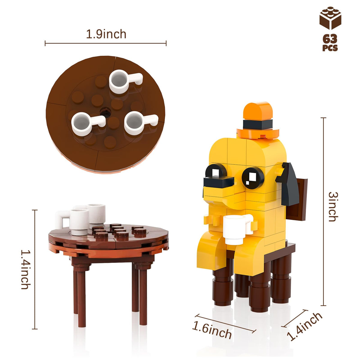 Nubee This Is Fine Dog Building Set – Meme-Inspired Toy for Kids 6+