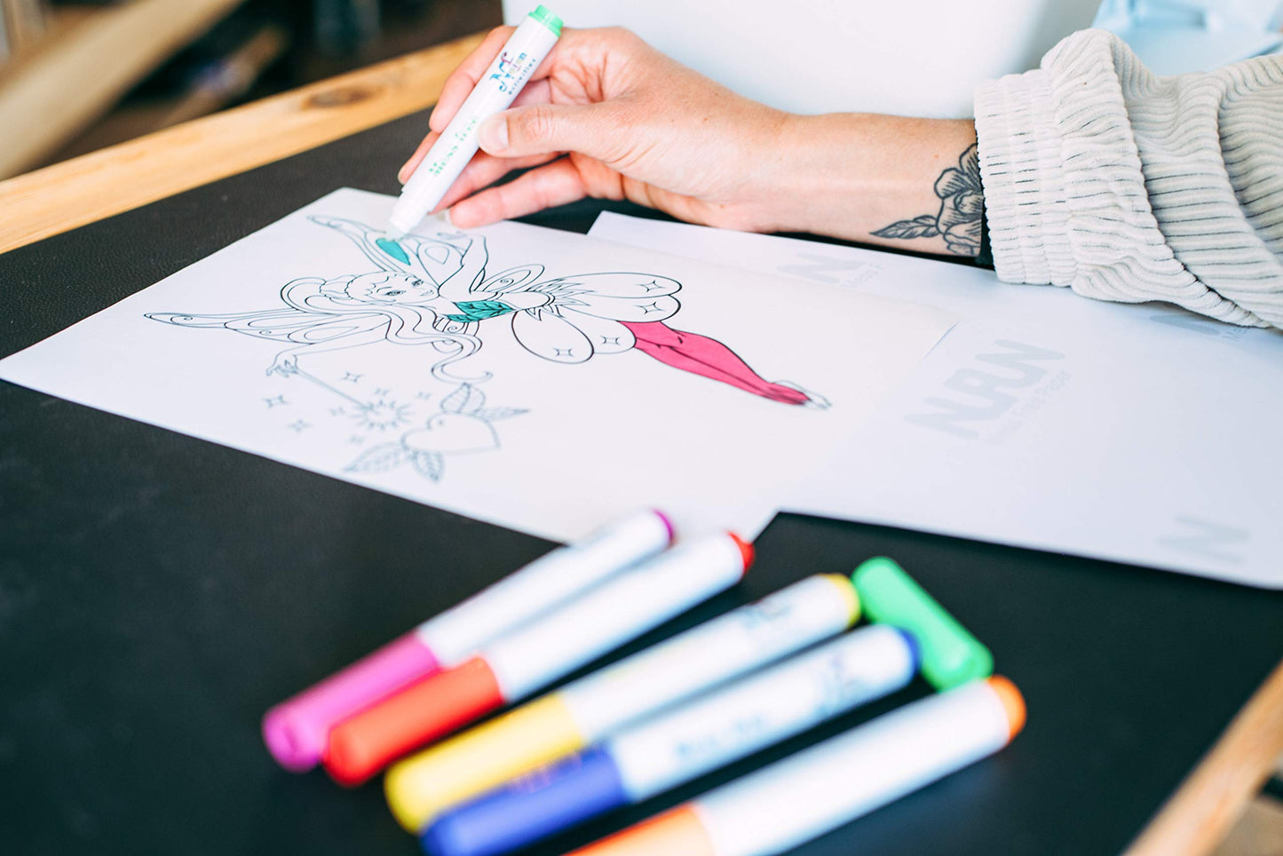 NuFun Activities Mess Free Paper – No Mess Coloring for Kids, 100 Blank Pages