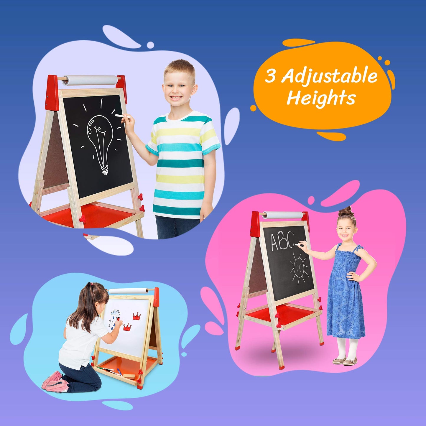 Number 1 in Gadgets Deluxe Standing Art Easel – All-in-One Wooden Kids' Art Station